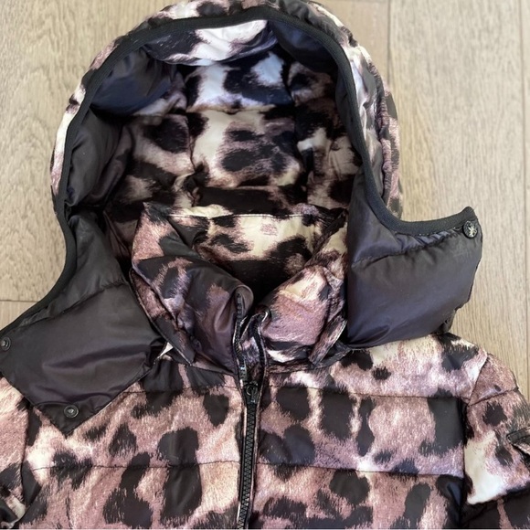 Moncler saby coat down Leopard Hood With Logo - Picture 3 of 9